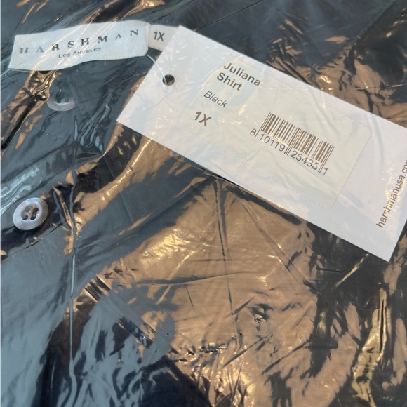 Harshman | Plus Size Juliana | Ruffles Cotton Button-Front Shirt | Multiple Size - Picture 5 of 5